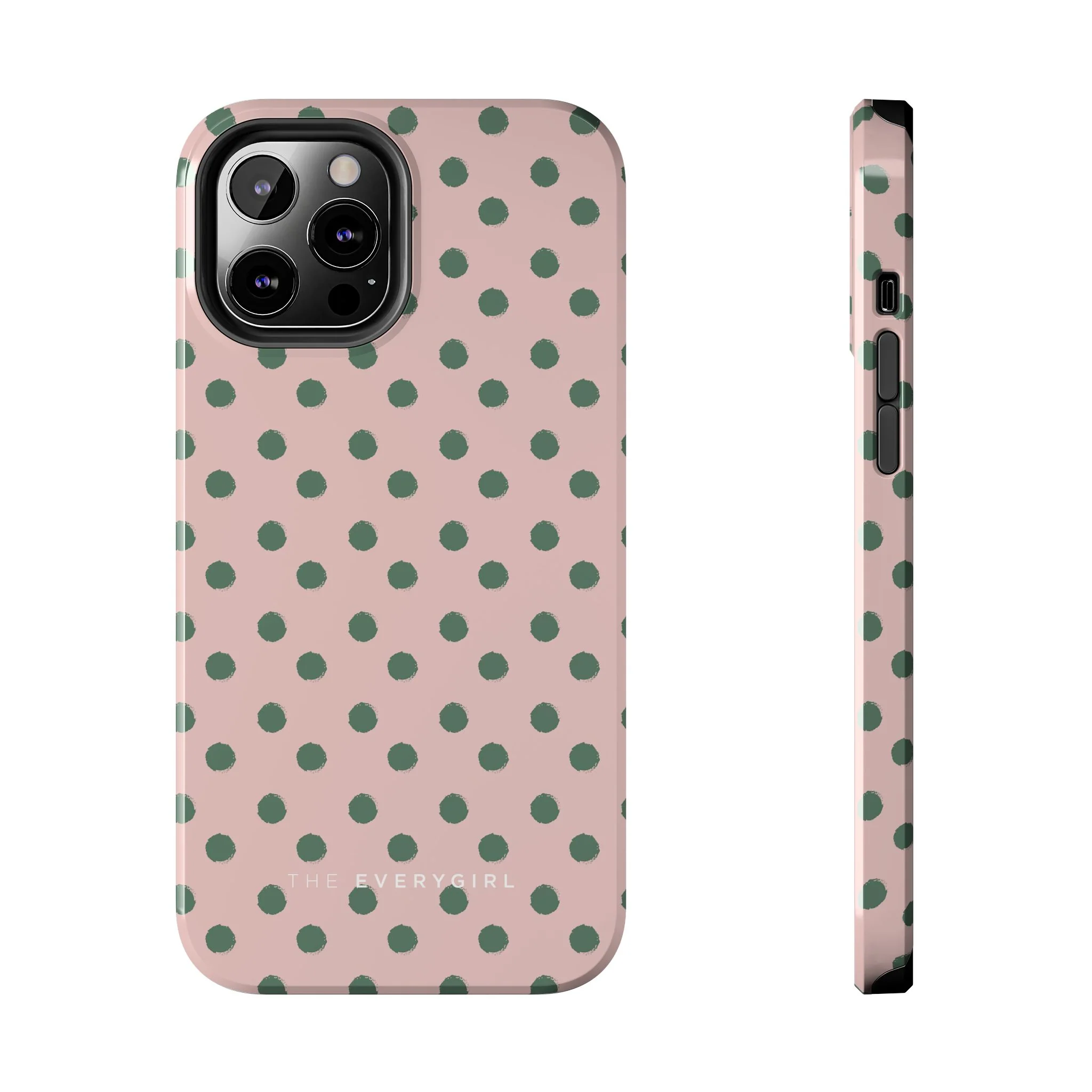 West Coast – Pink & Green Polka Dots Phone Case - Image 7