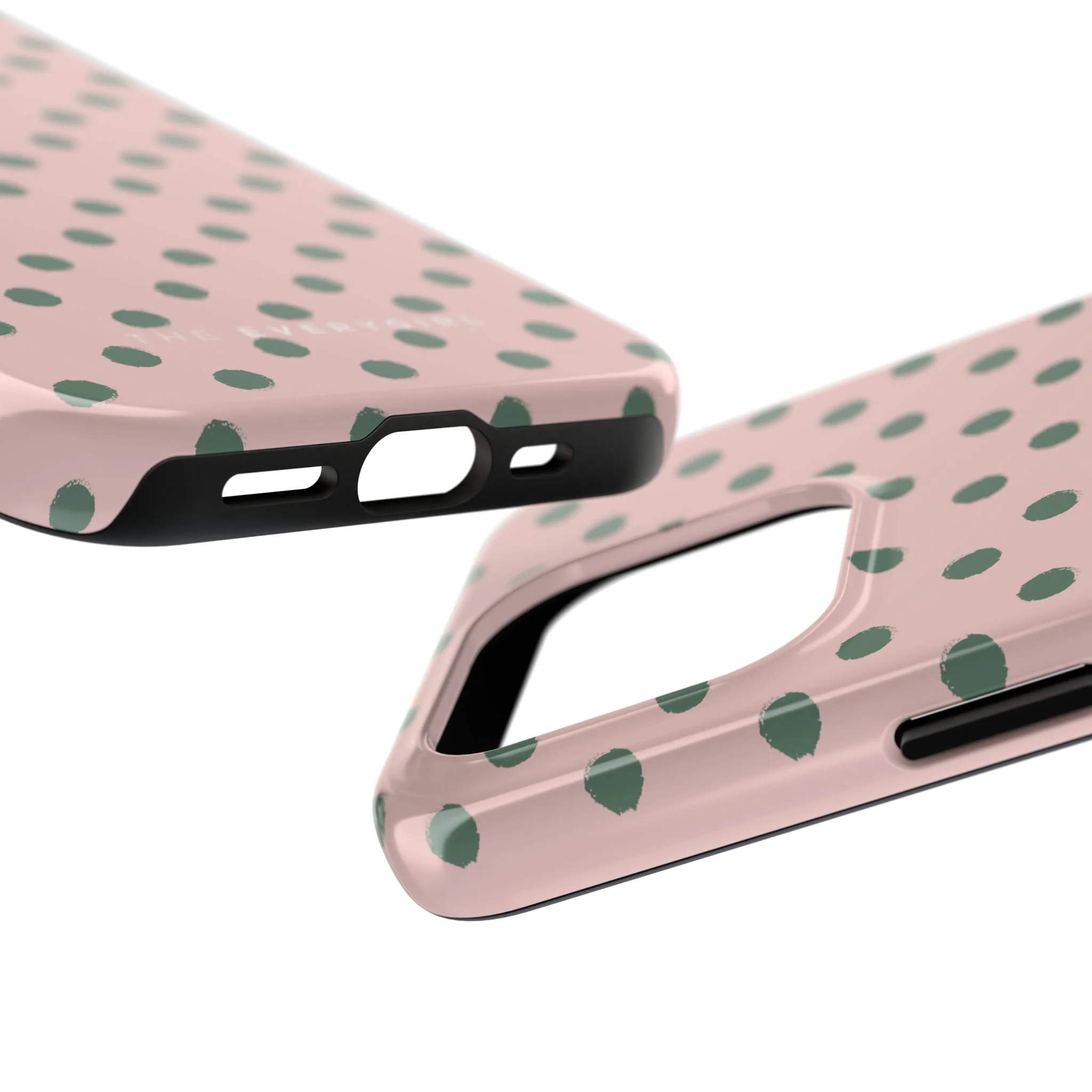 West Coast – Pink & Green Polka Dots Phone Case - Image 74