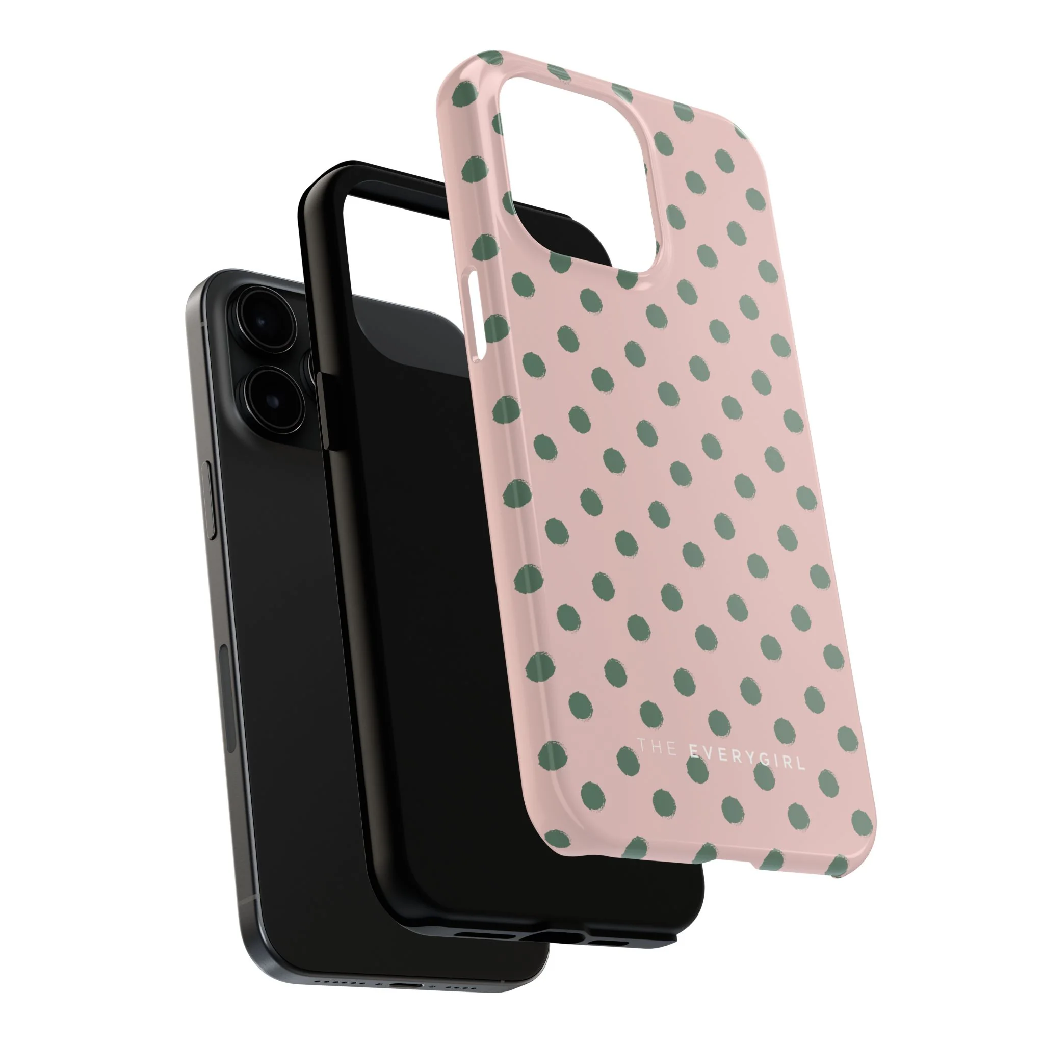 West Coast – Pink & Green Polka Dots Phone Case - Image 81