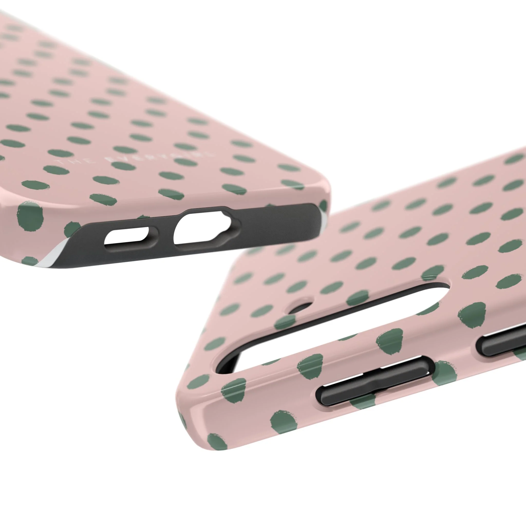West Coast – Pink & Green Polka Dots Phone Case - Image 83
