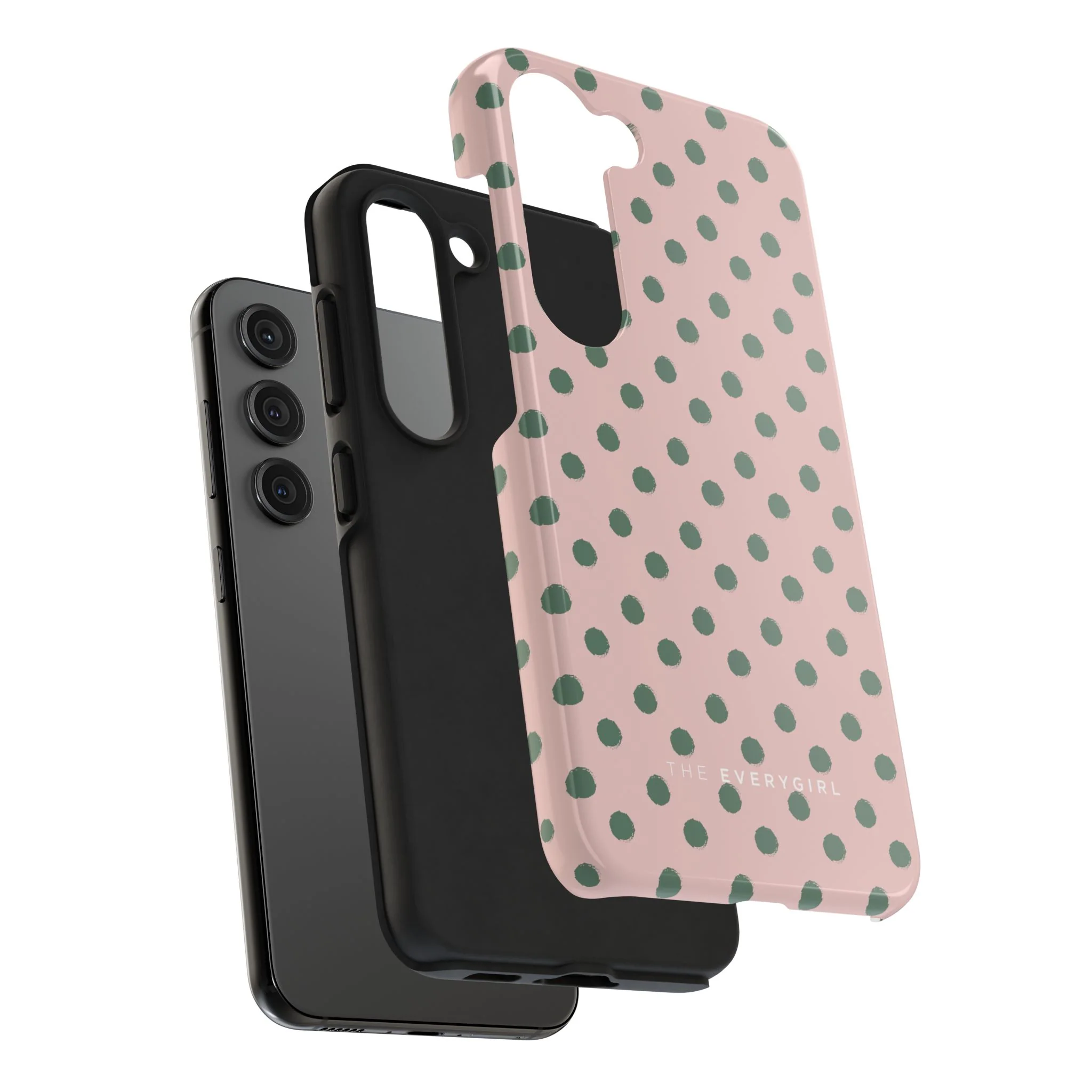 West Coast – Pink & Green Polka Dots Phone Case - Image 87