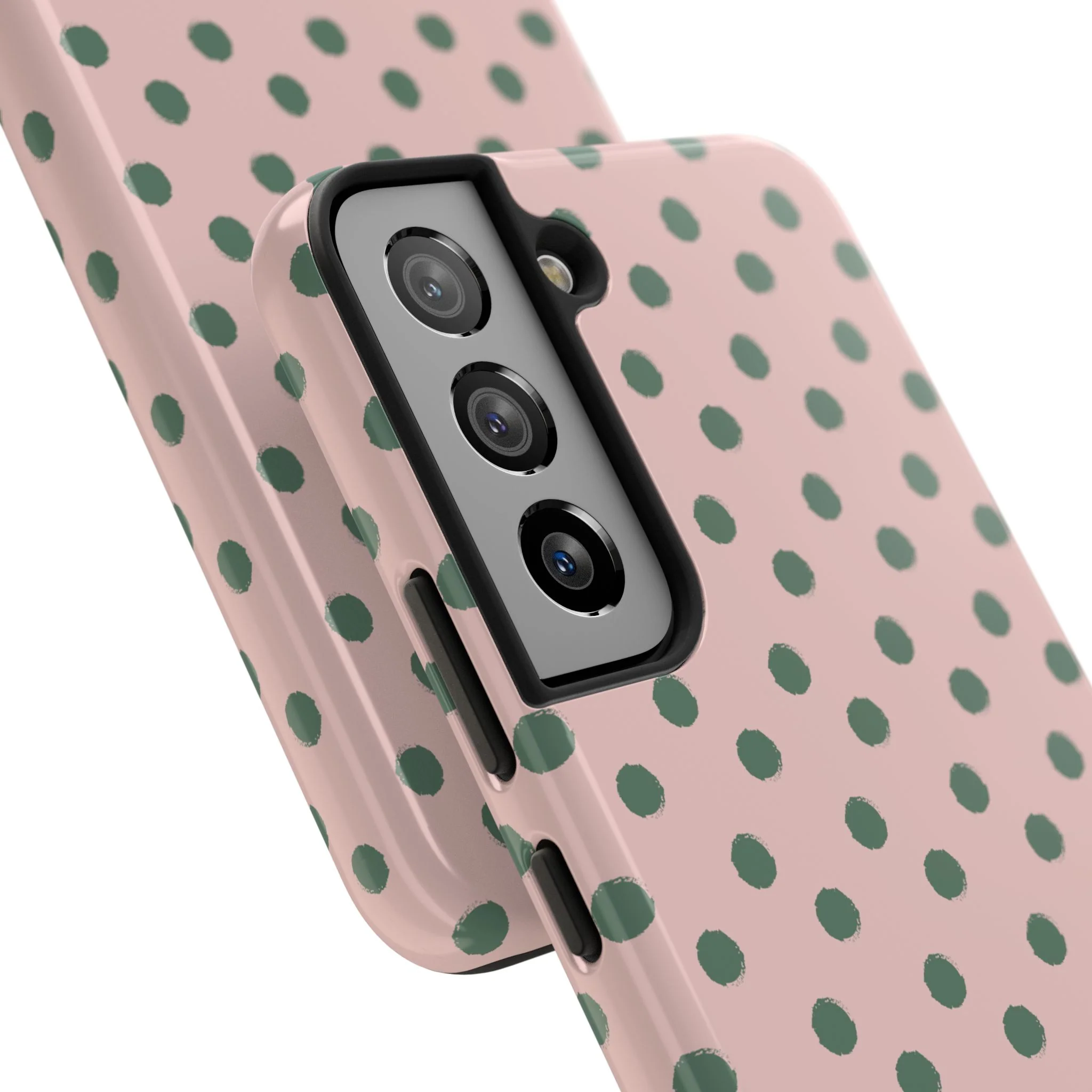 West Coast – Pink & Green Polka Dots Phone Case - Image 88