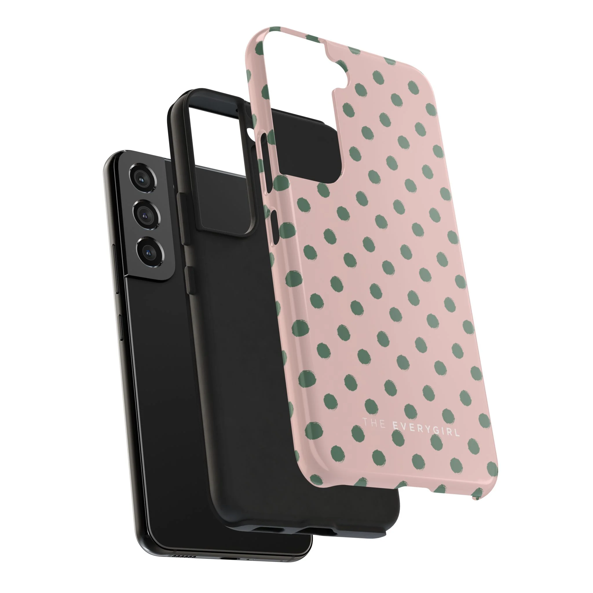 West Coast – Pink & Green Polka Dots Phone Case - Image 90
