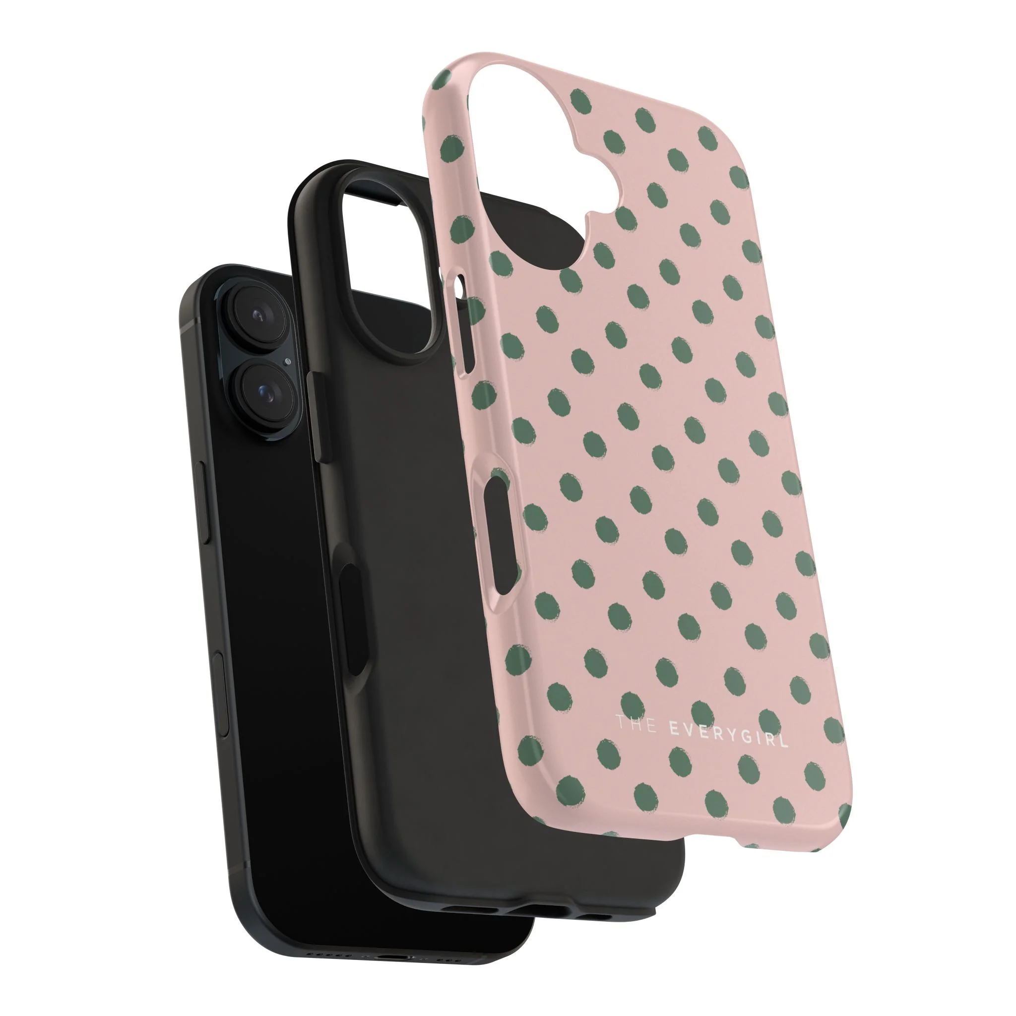 West Coast – Pink & Green Polka Dots Phone Case - Image 99