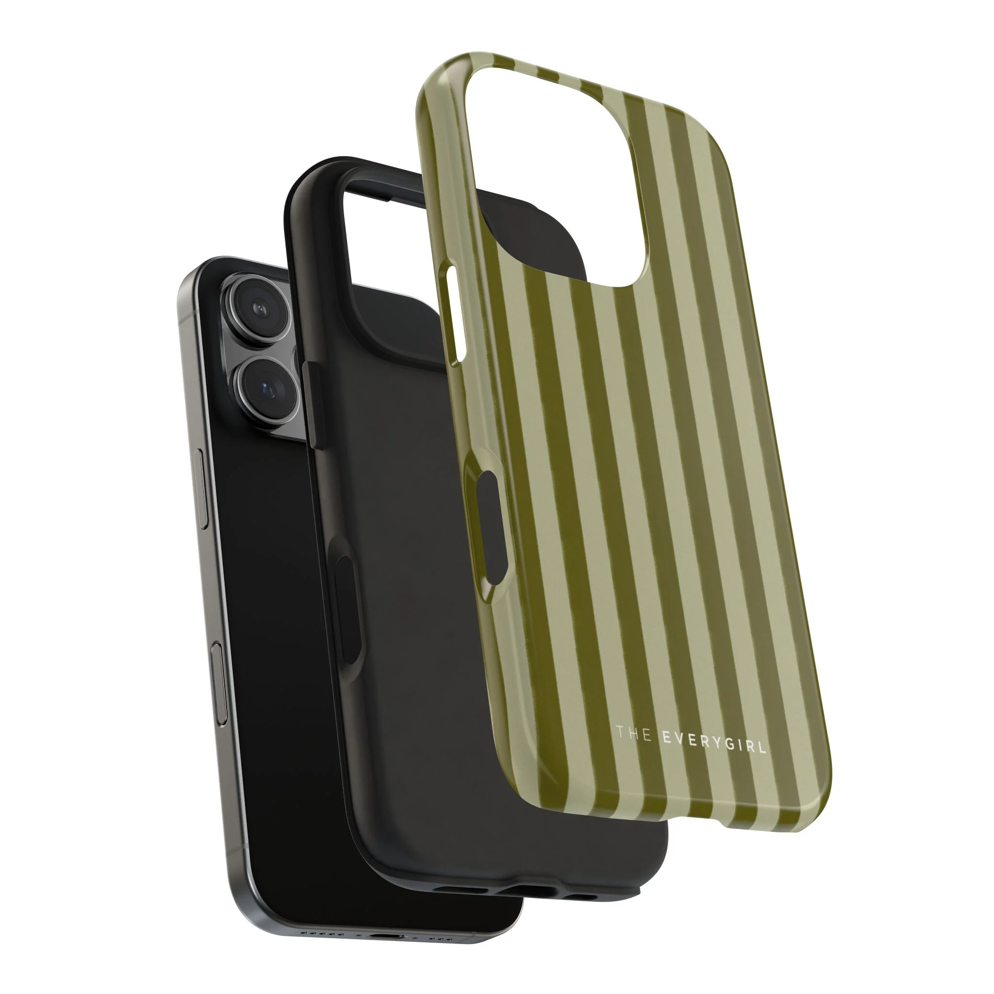 Tone on Tone Green Stripes IPhone Case - Image 106
