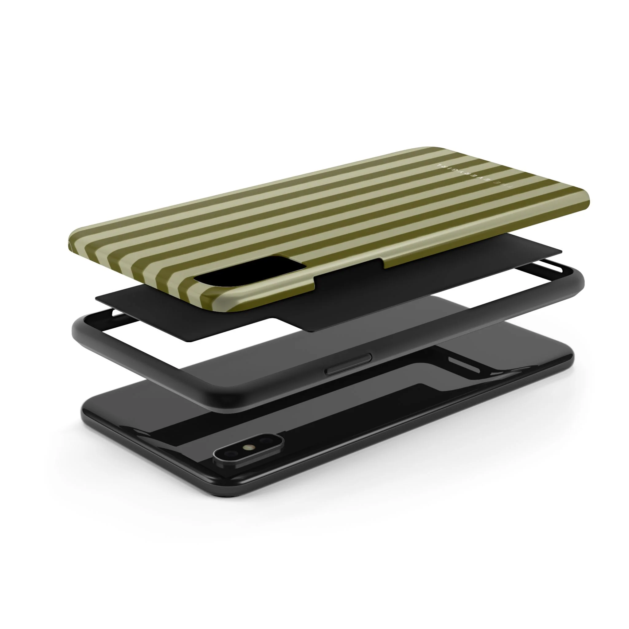Tone on Tone Green Stripes IPhone Case - Image 39