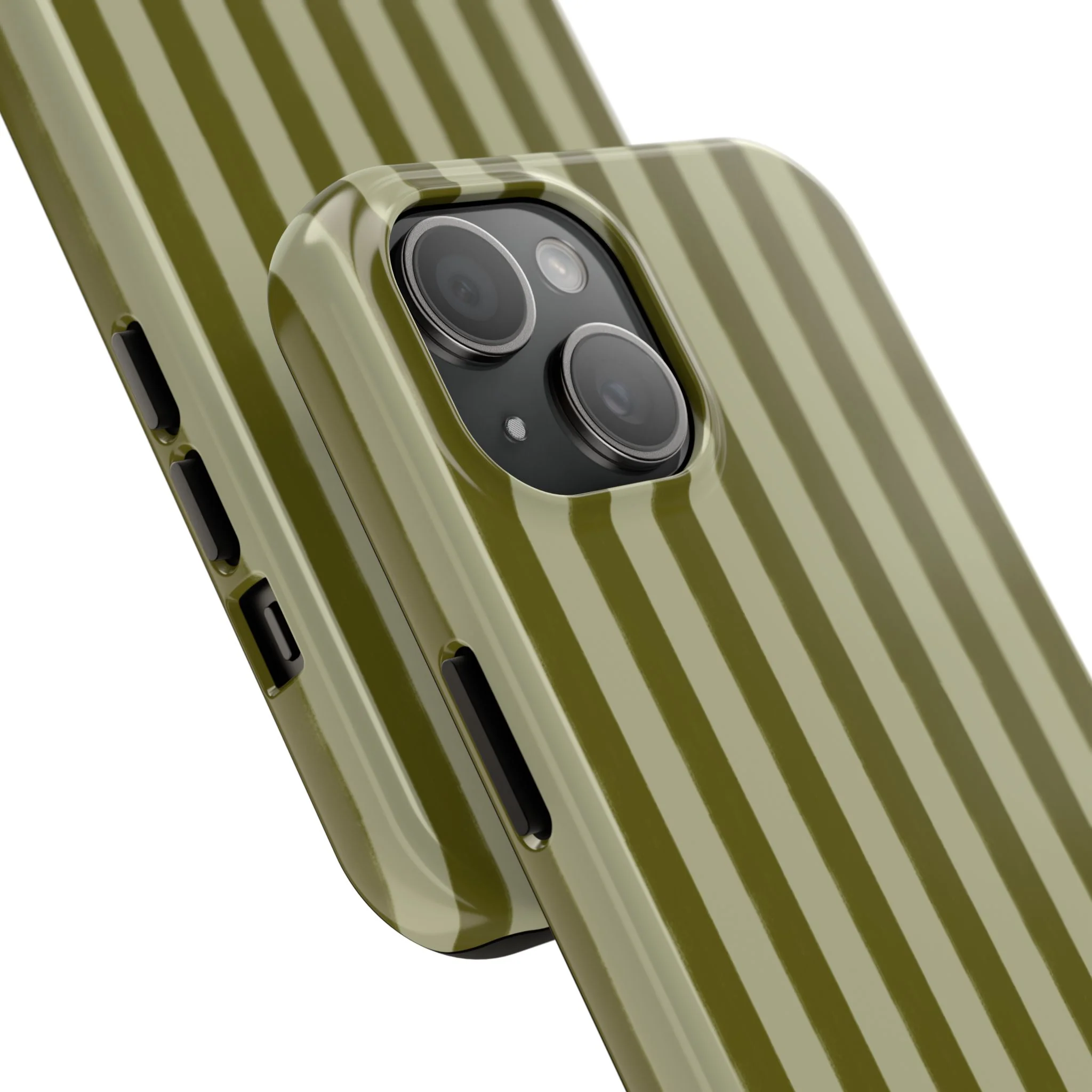 Tone on Tone Green Stripes IPhone Case - Image 81