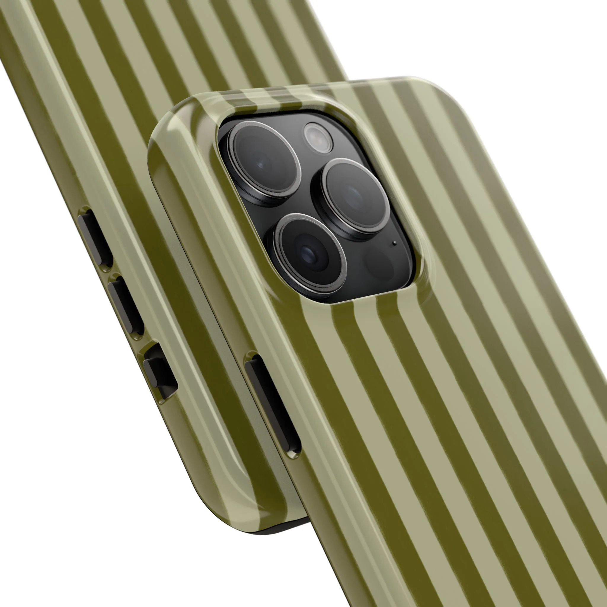 Tone on Tone Green Stripes IPhone Case - Image 90