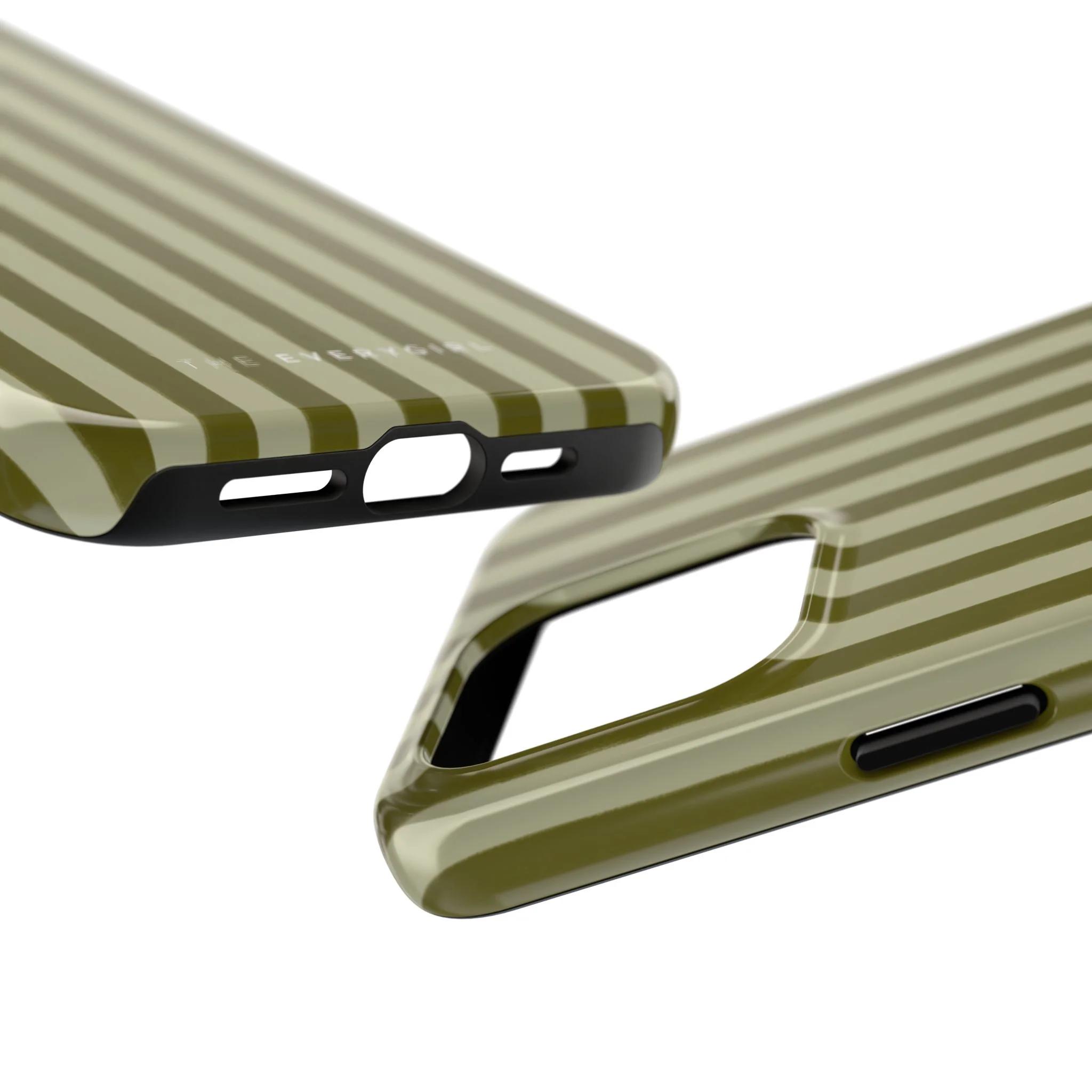 Tone on Tone Green Stripes IPhone Case - Image 91