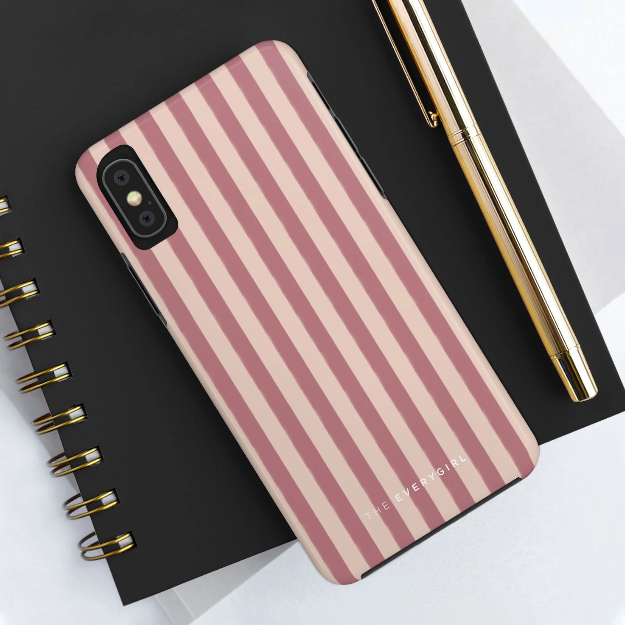 Tone on Tone Pink Stripes IPhone Case - Image 41