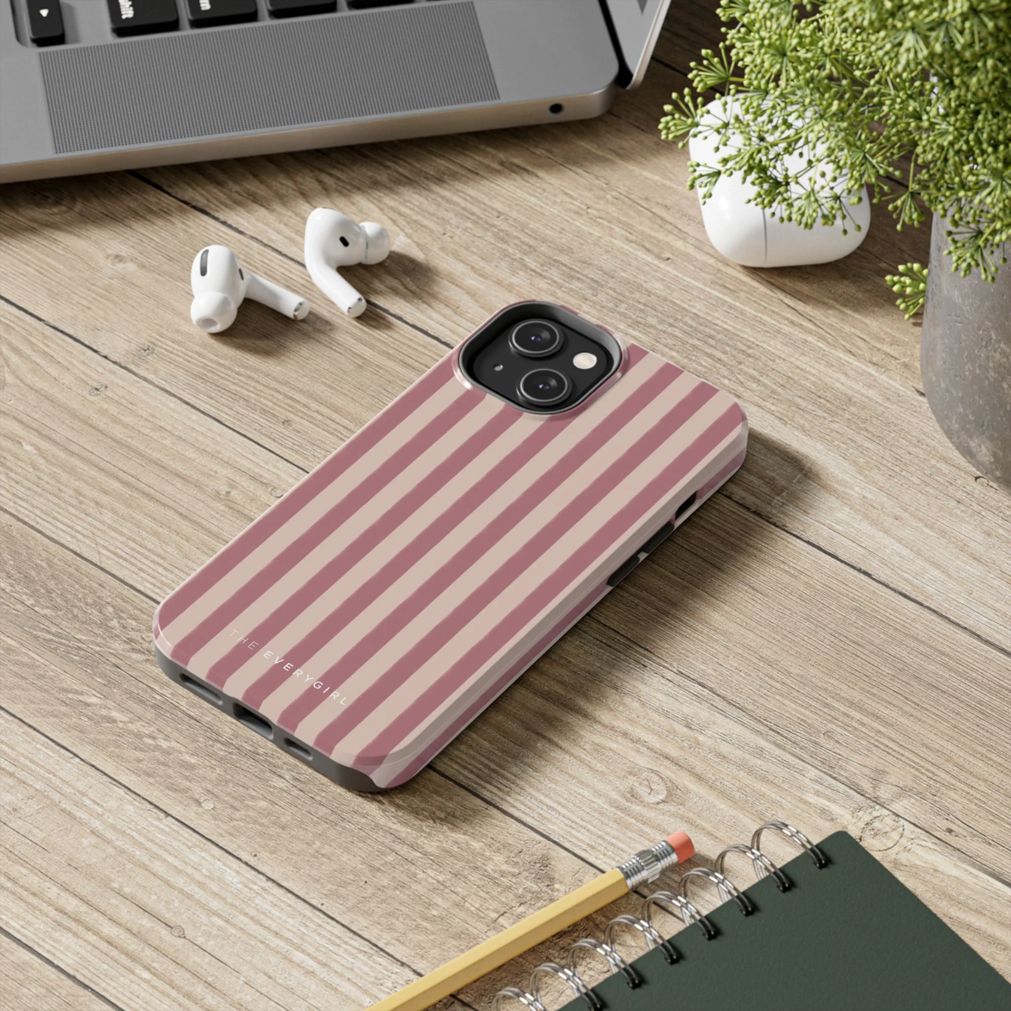 Tone on Tone Pink Stripes IPhone Case - Image 76