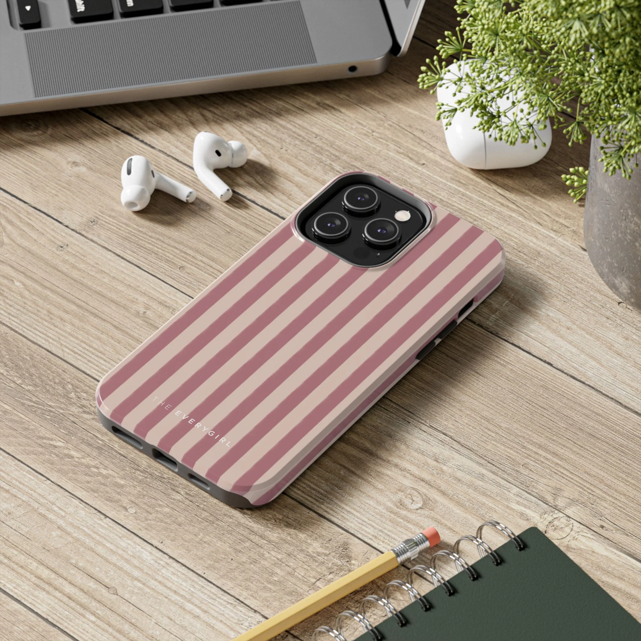 Tone on Tone Pink Stripes IPhone Case - Image 78