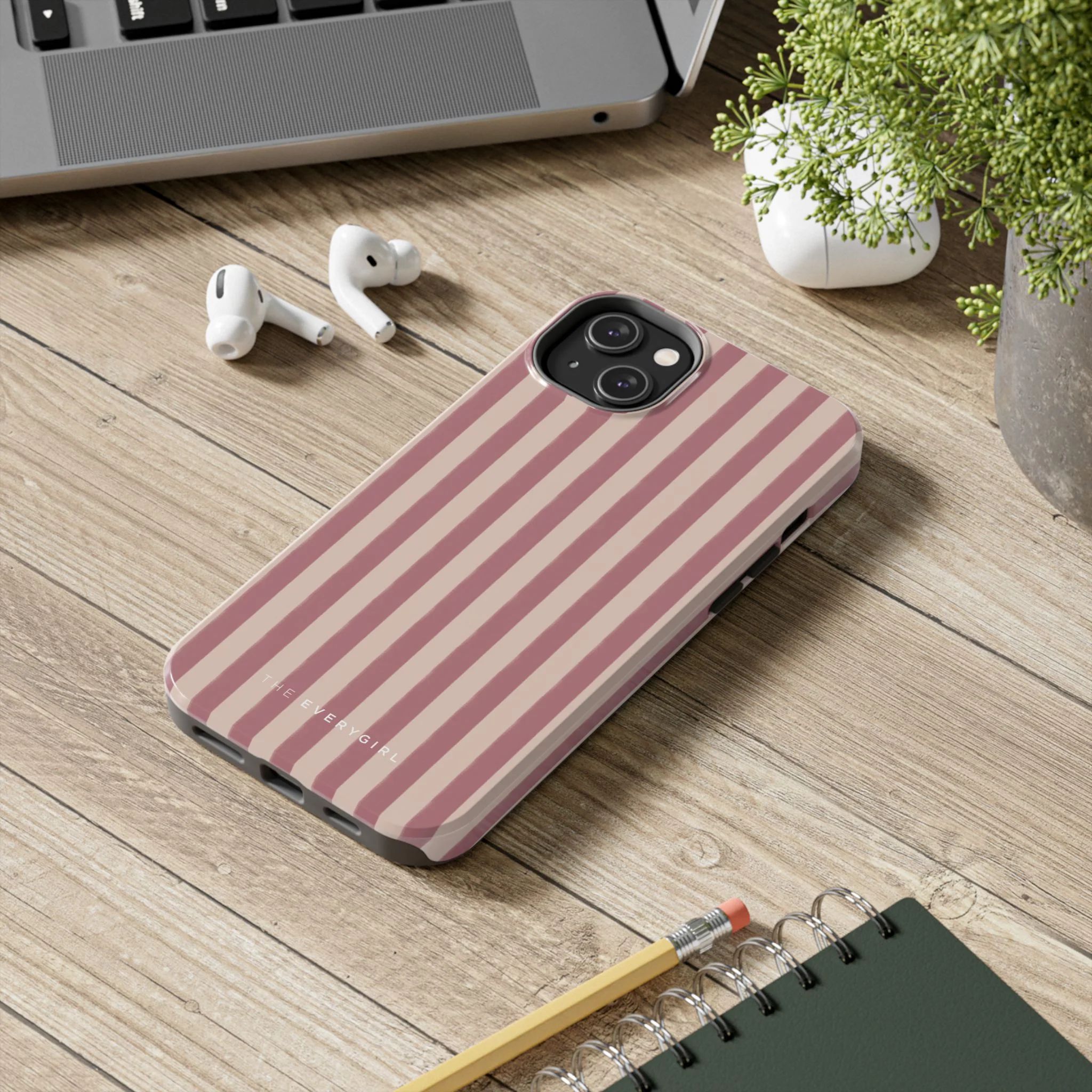 Tone on Tone Pink Stripes IPhone Case - Image 79