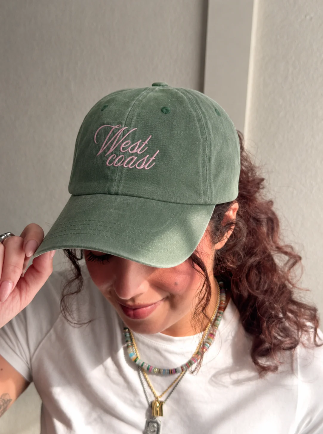 West Coast – Green Washed Cap - Image 3