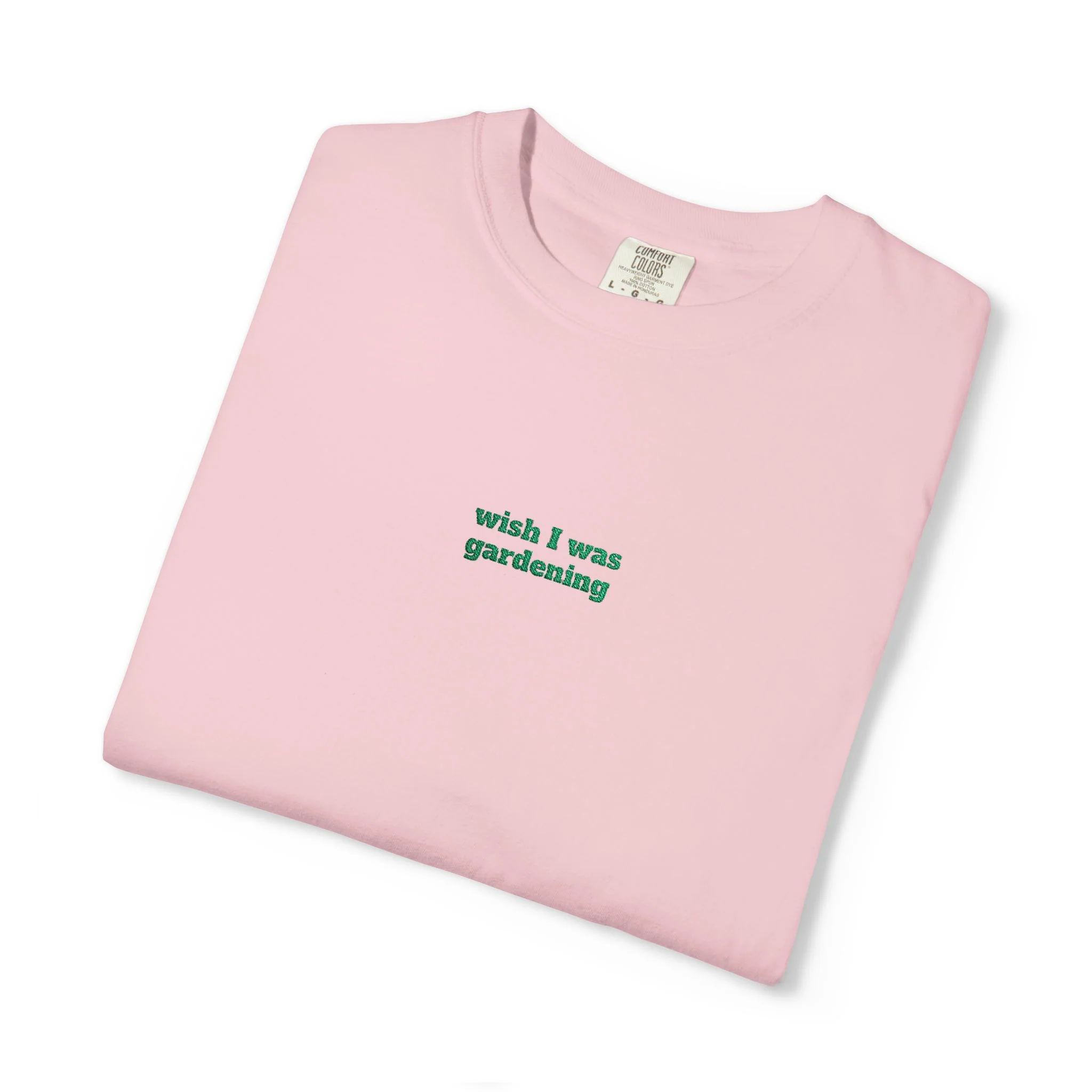 Wish I Was Gardening Embroidered Tee - Image 13