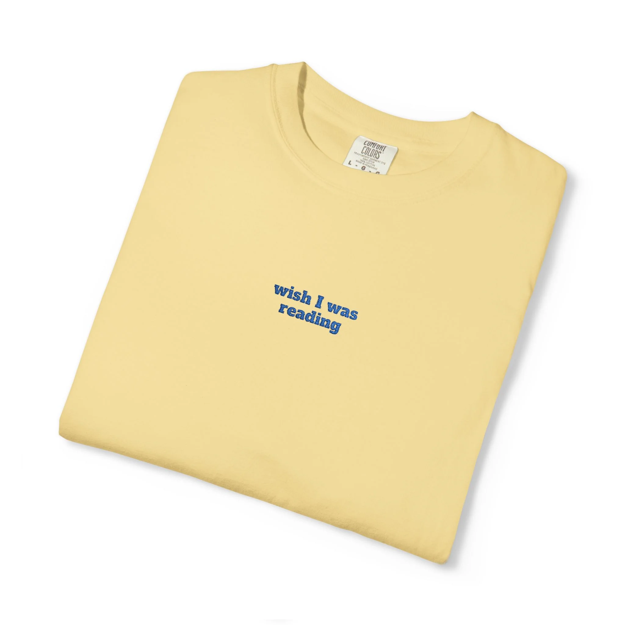 Wish I Was Reading Embroidered Tee - Image 13