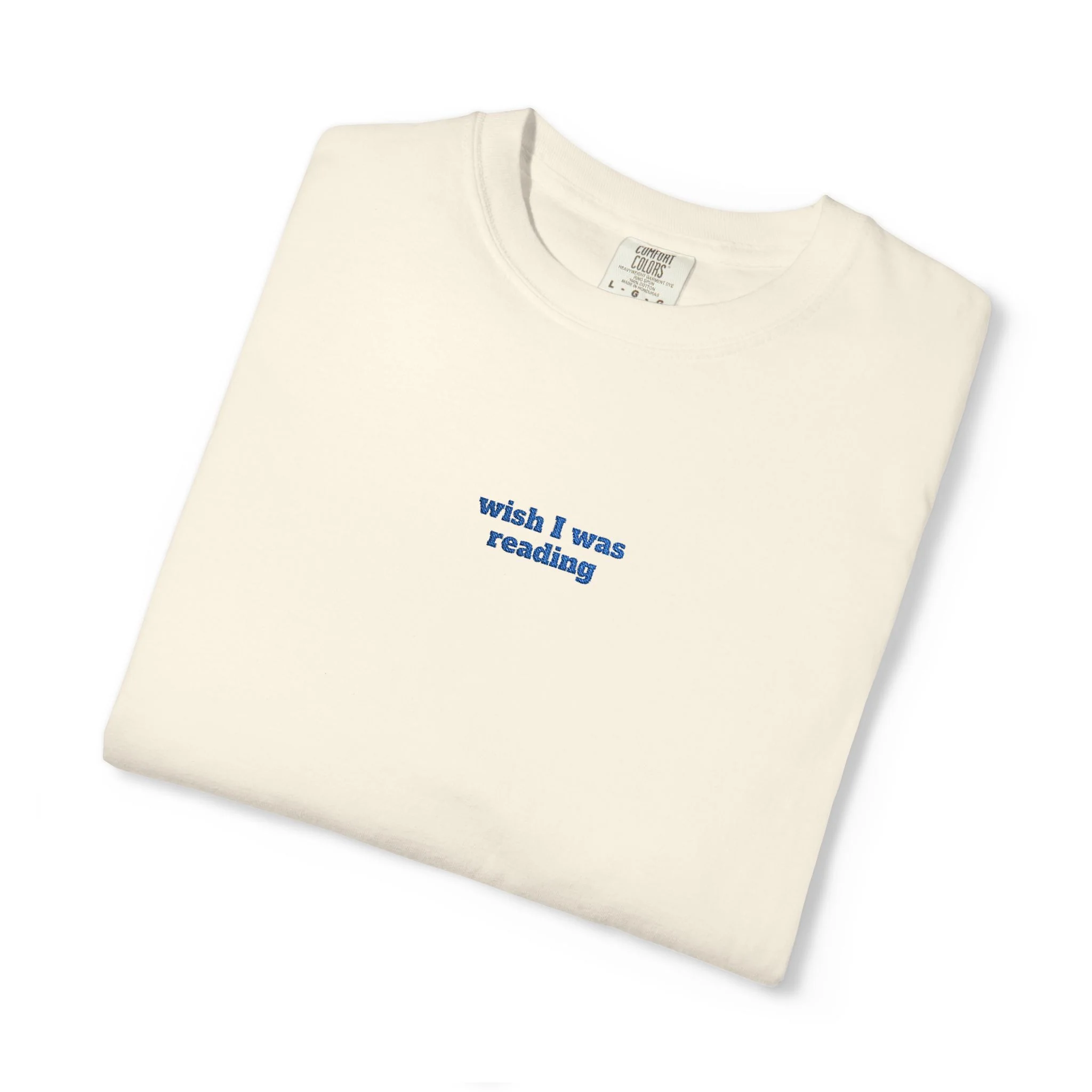 Wish I Was Reading Embroidered Tee - Image 3