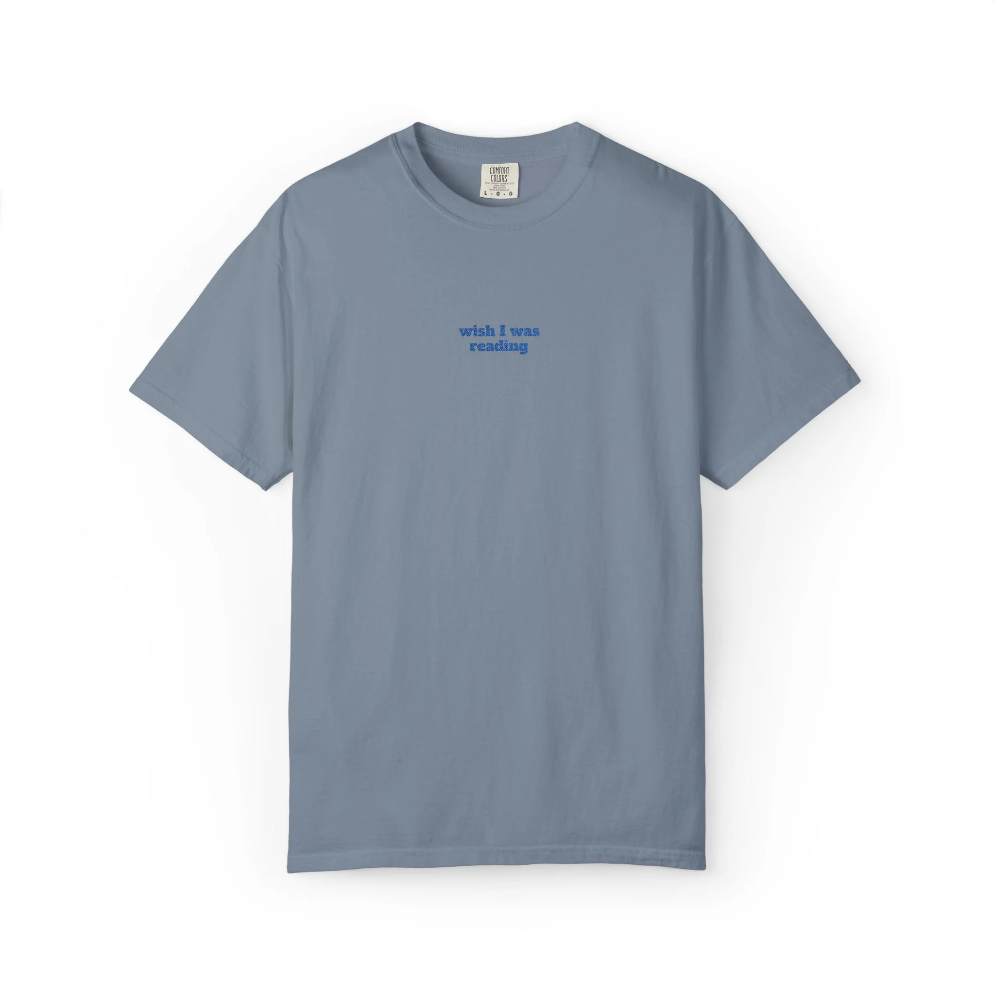 Wish I Was Reading Embroidered Tee - Image 5
